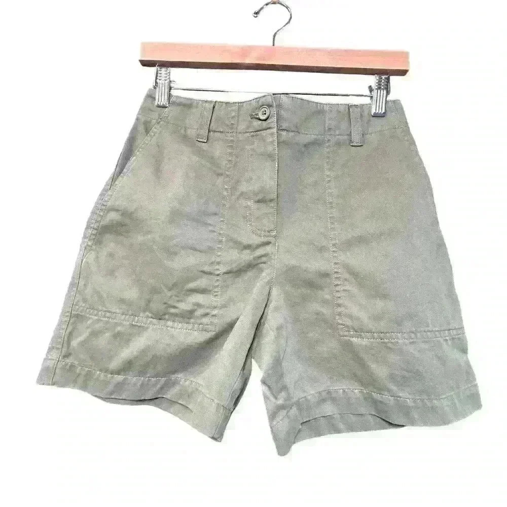 JONES NEW YORK Tailored Chino Mom Mid Rise 5" Inseam Shorts Women Size 2P